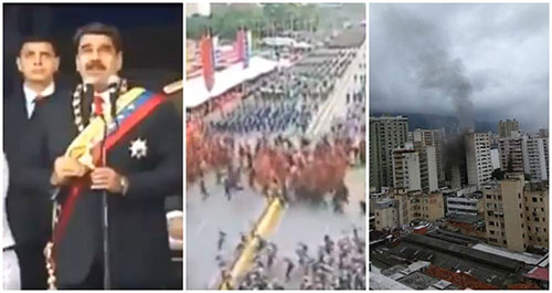 atentado contra Maduro Maduro muestra las pruebas del atentado en su contra